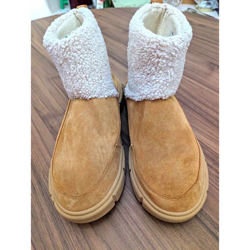 SOREL Explorer III Cozy Waterproof Boots Women's 11 Tawny Buff Sherpa NL5121-252